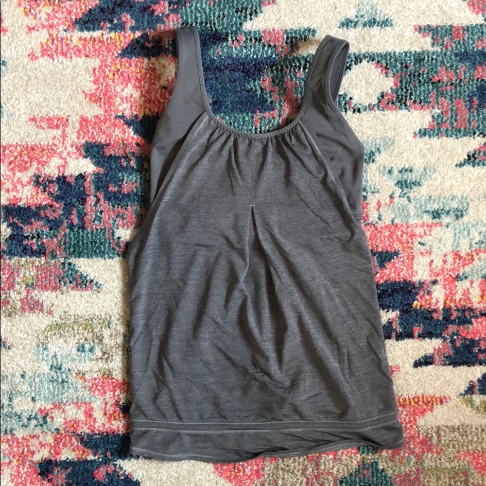 Lululemon | Rest Less Built-in Bra Drawstring Tank